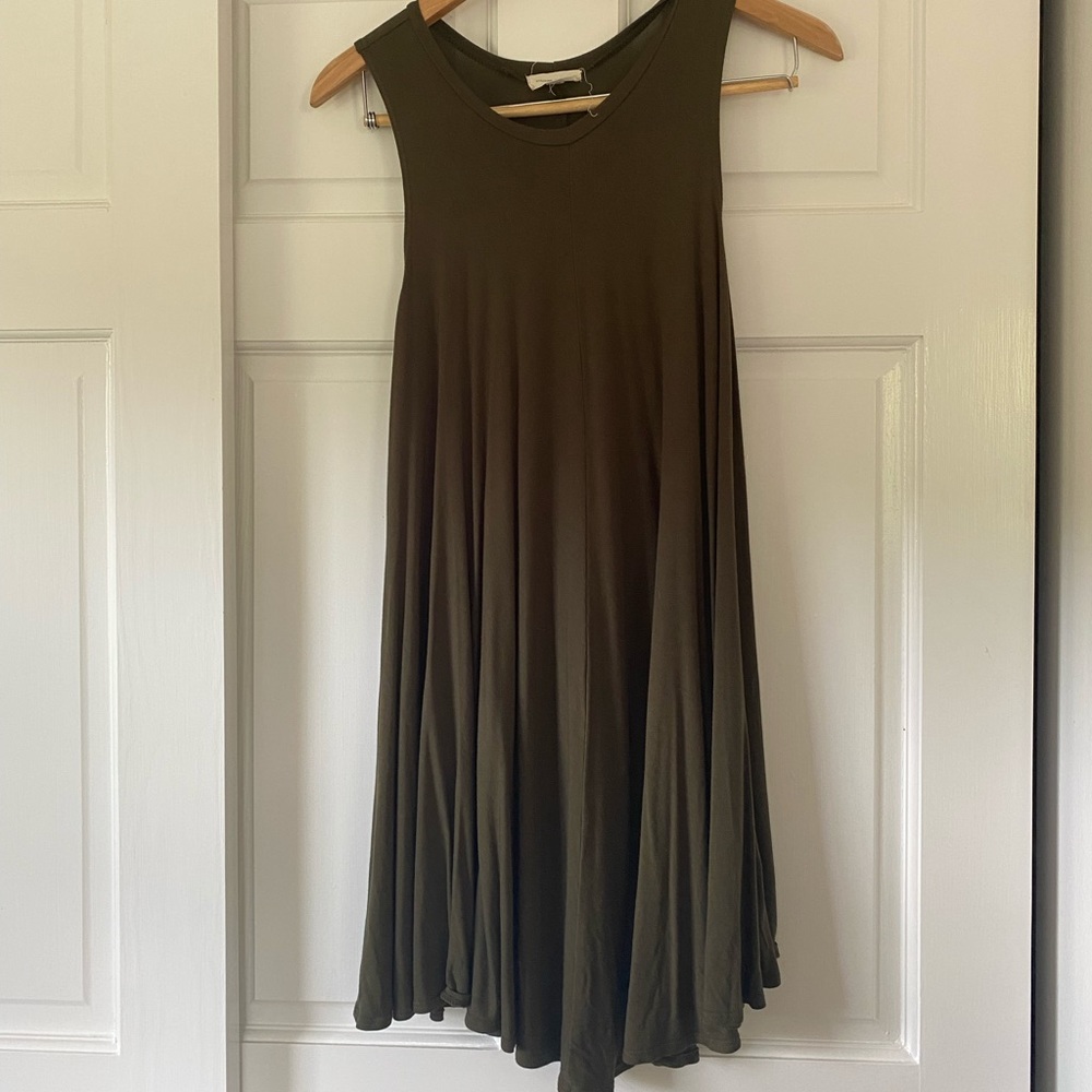 dark olive green dress